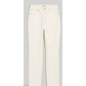Madewell $128 Curvy Perfect Jean Tile White Size 28 ND629